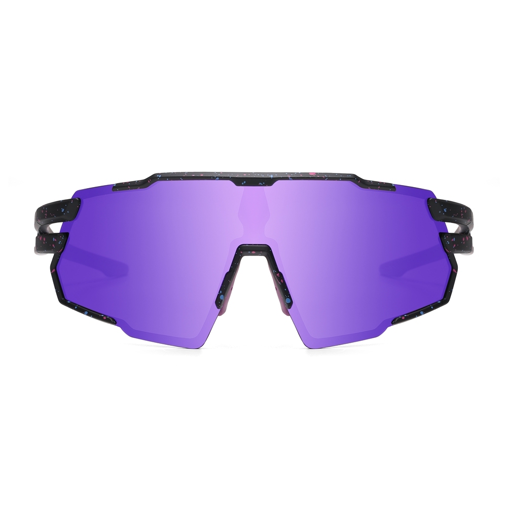 Unisex Stylish Polarized Bicycle Sunglasses with Rx Insert for Prescription Sports Eyewear Wholesale One Piece Cycling Glasses Bike Riding Shades