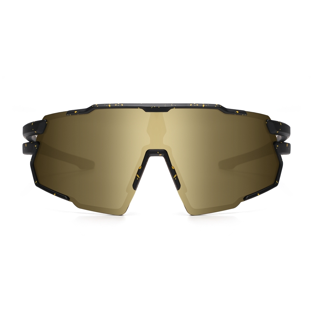 Unisex Stylish Polarized Bicycle Sunglasses with Rx Insert for Prescription Sports Eyewear Wholesale One Piece Cycling Glasses Bike Riding Shades