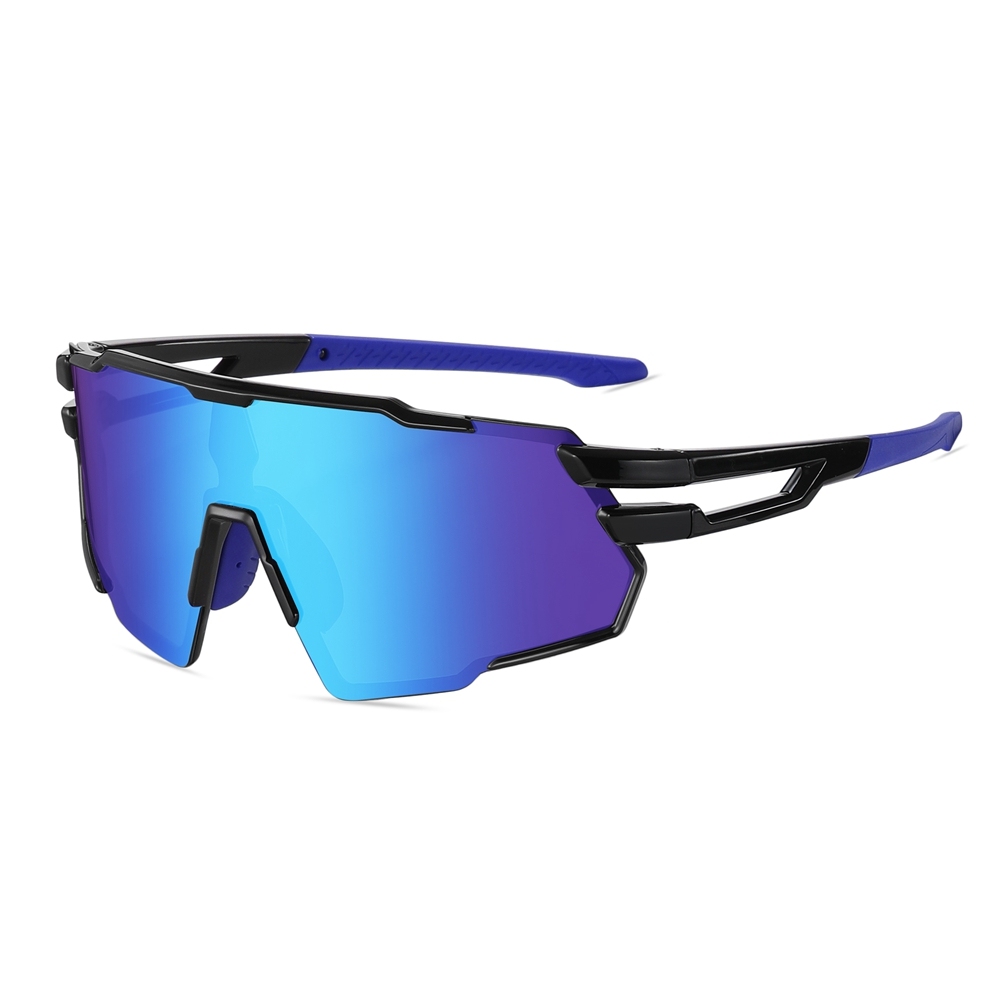 Unisex Stylish Polarized Bicycle Sunglasses with Rx Insert for Prescription Sports Eyewear Wholesale One Piece Cycling Glasses Bike Riding Shades