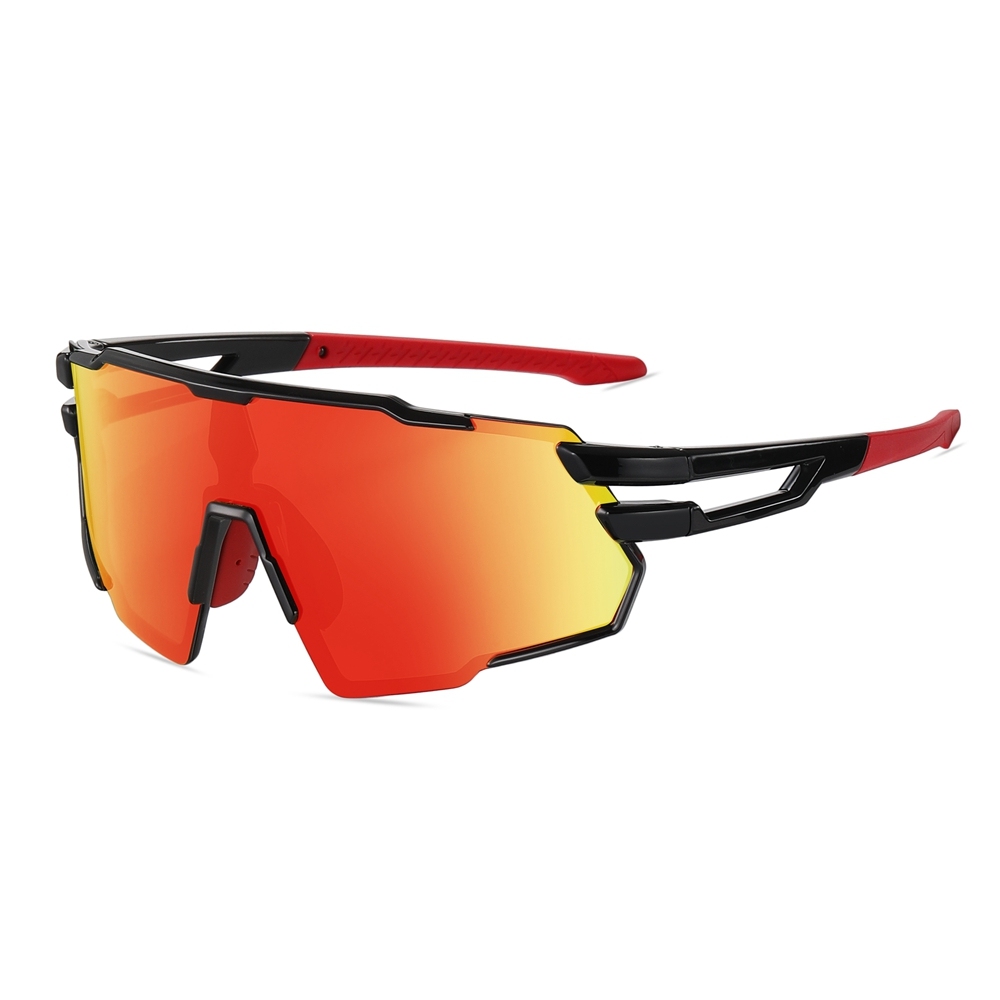 Unisex Stylish Polarized Bicycle Sunglasses with Rx Insert for Prescription Sports Eyewear Wholesale One Piece Cycling Glasses Bike Riding Shades