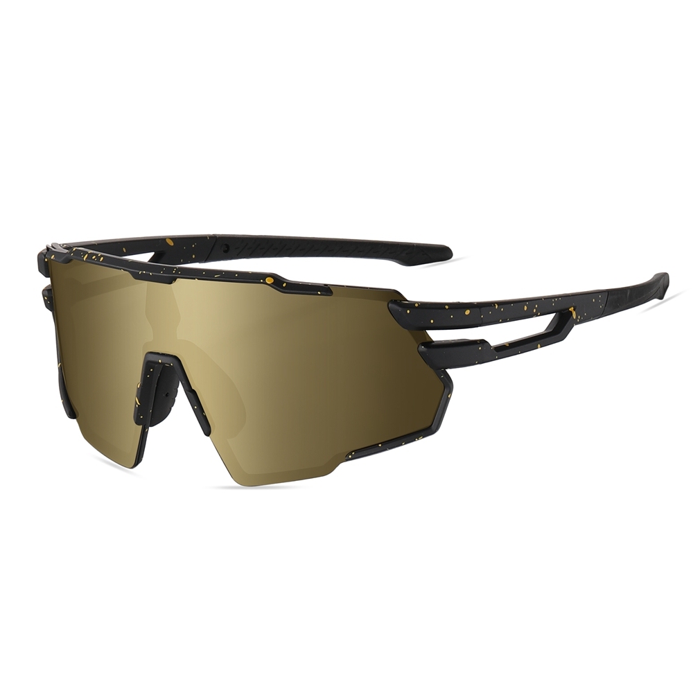 Unisex Stylish Polarized Bicycle Sunglasses with Rx Insert for Prescription Sports Eyewear Wholesale One Piece Cycling Glasses Bike Riding Shades