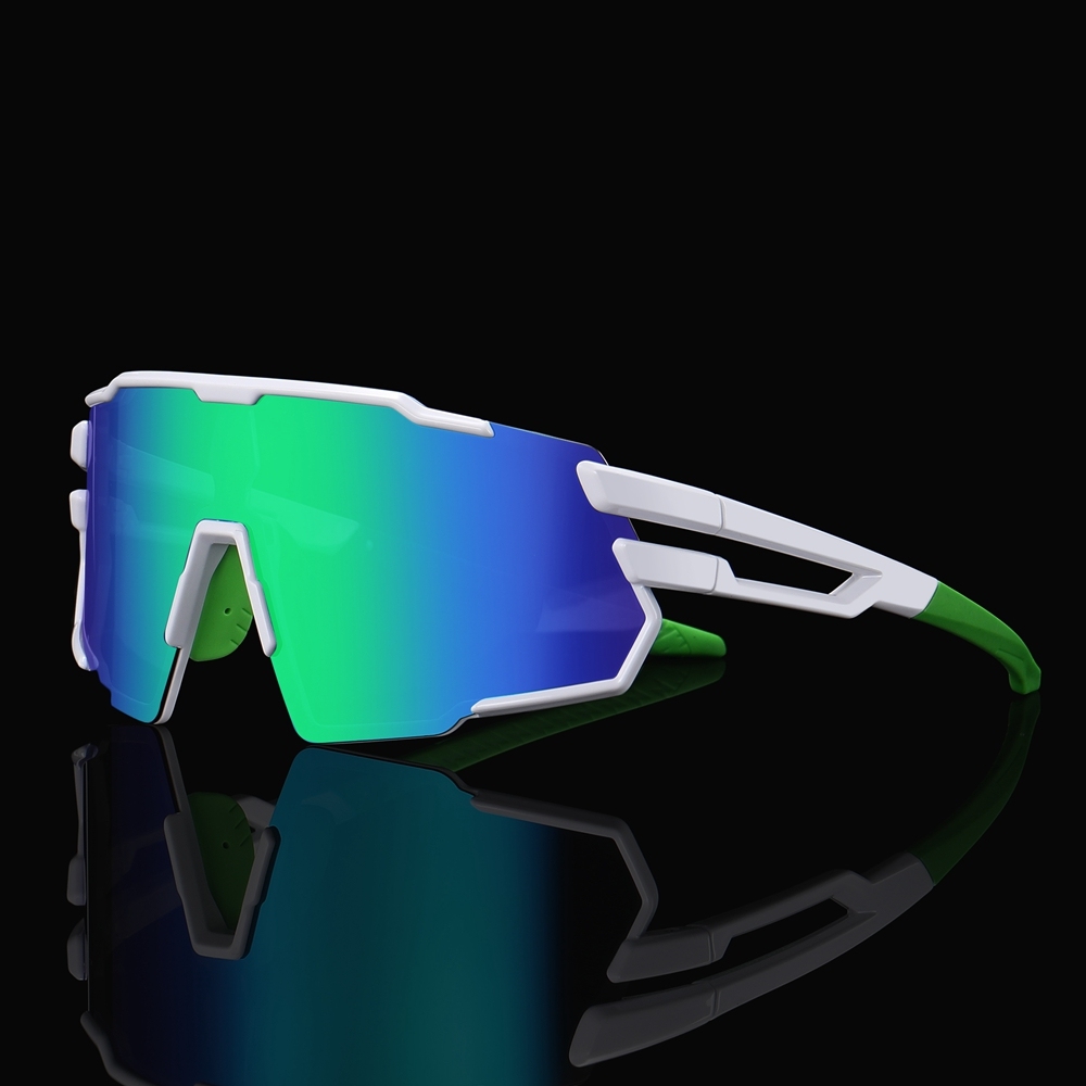 Unisex Stylish Polarized Bicycle Sunglasses with Rx Insert for Prescription Sports Eyewear Wholesale One Piece Cycling Glasses Bike Riding Shades