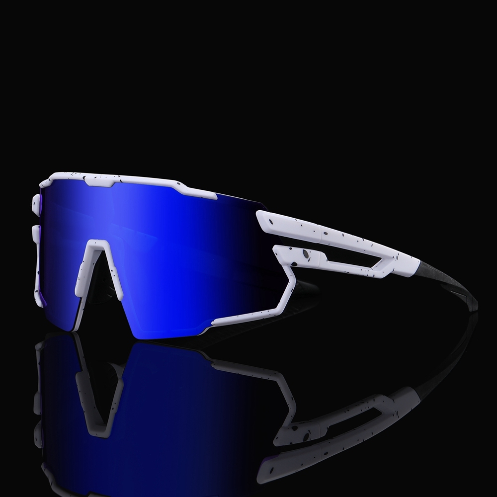 Unisex Stylish Polarized Bicycle Sunglasses with Rx Insert for Prescription Sports Eyewear Wholesale One Piece Cycling Glasses Bike Riding Shades