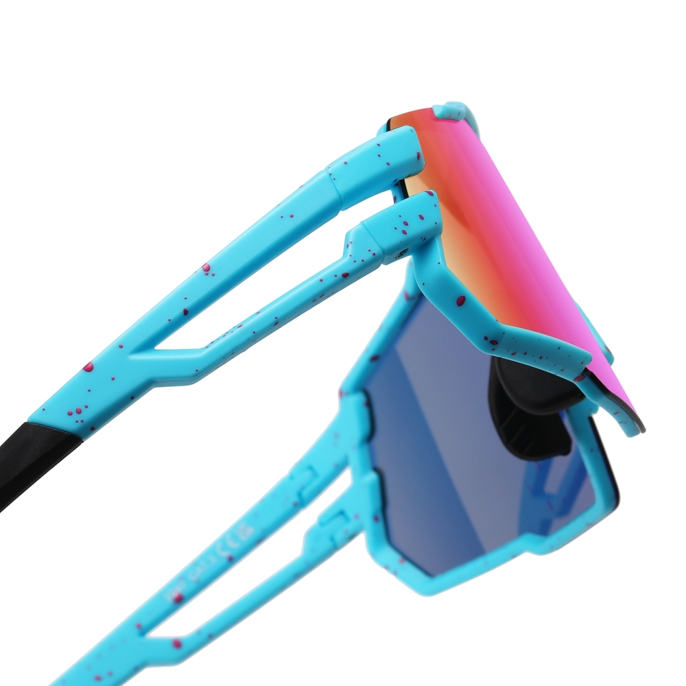 Unisex Stylish Polarized Bicycle Sunglasses with Rx Insert for Prescription Sports Eyewear Wholesale One Piece Cycling Glasses Bike Riding Shades