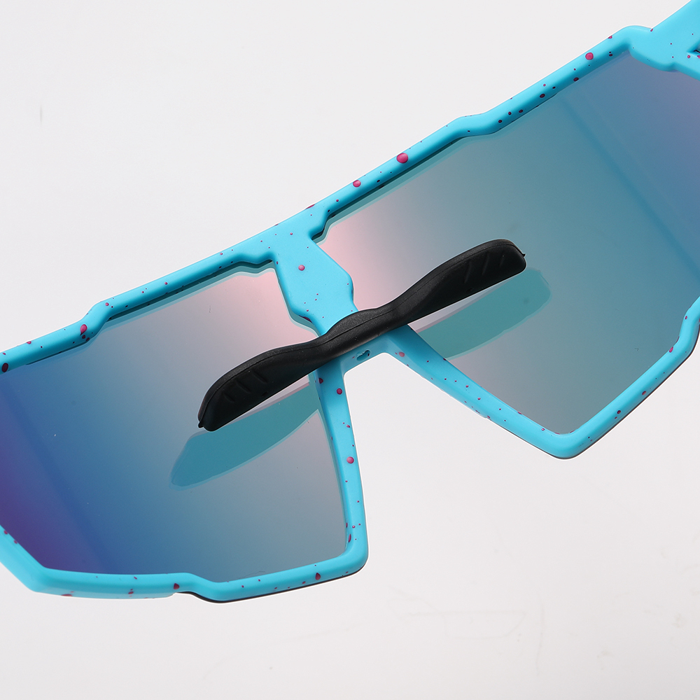 Unisex Stylish Polarized Bicycle Sunglasses with Rx Insert for Prescription Sports Eyewear Wholesale One Piece Cycling Glasses Bike Riding Shades