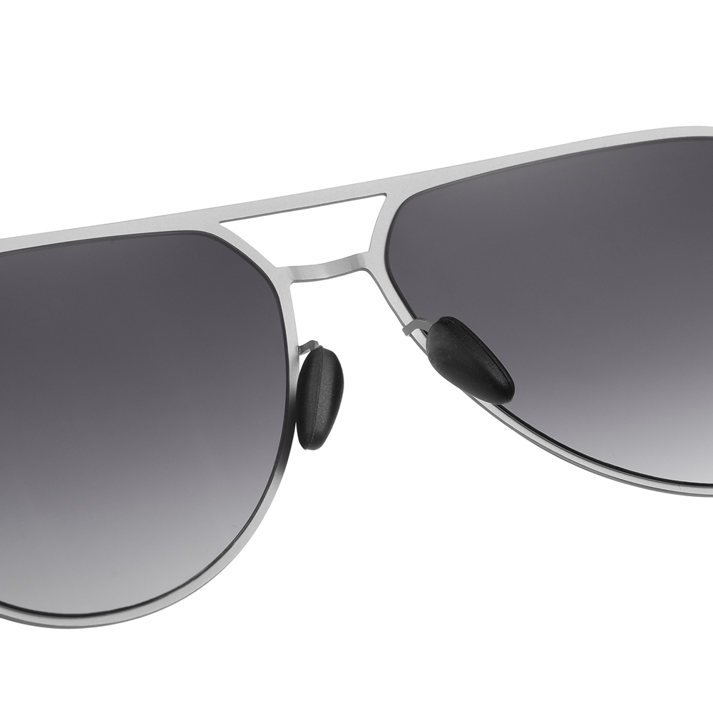 Custom Men's Stylish Stainless Steel Aviator Sunglasses with Unique Cut-out Temple Detailing UV Protection Sun Glasses Vendors Wholesale Online