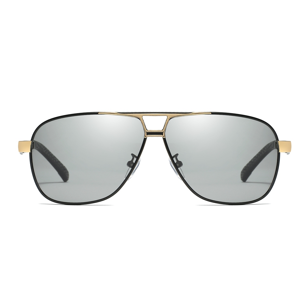 Custom Oversized Square Aviator Polarized Sunglasses with Photochromic Lenses Shades for Men's Transition Driving Glasses Wholesale Online