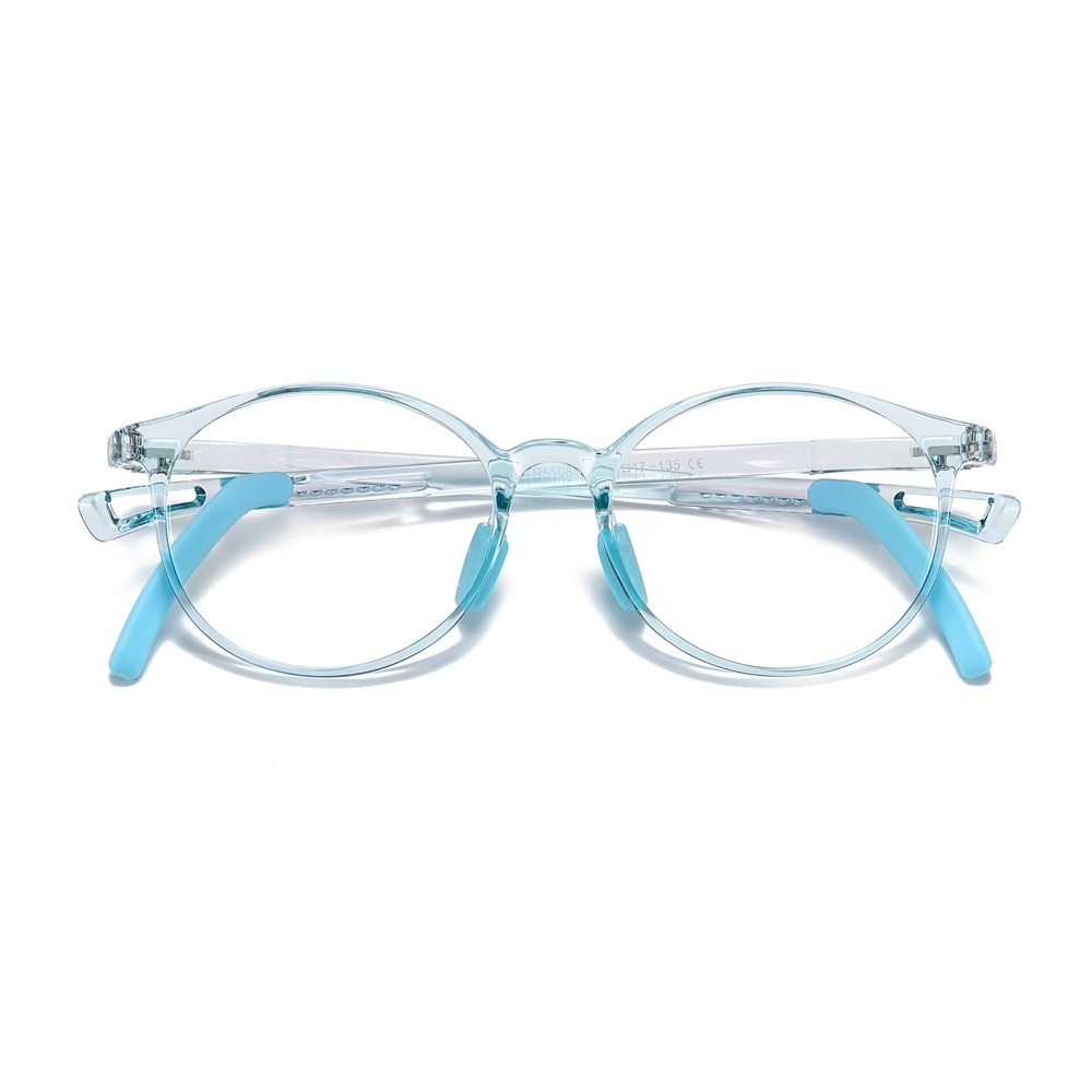 Custom Kids TR90 Oval Optical Frames with Anti-Slip Ear Hooks Blue Light Filter Glasses for Children's Prescription Eyeglasses Wholesale Online