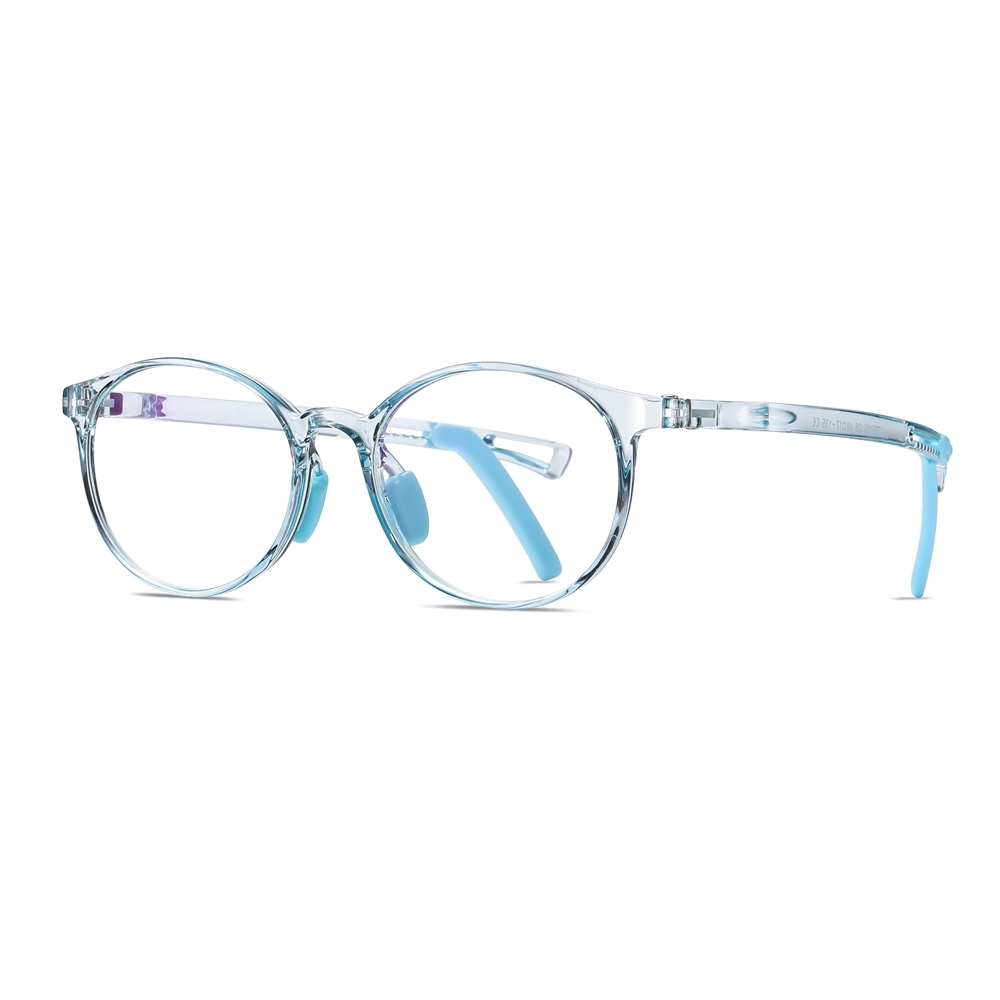 Custom Kids TR90 Oval Optical Frames with Anti-Slip Ear Hooks Blue Light Filter Glasses for Children's Prescription Eyeglasses Wholesale Online