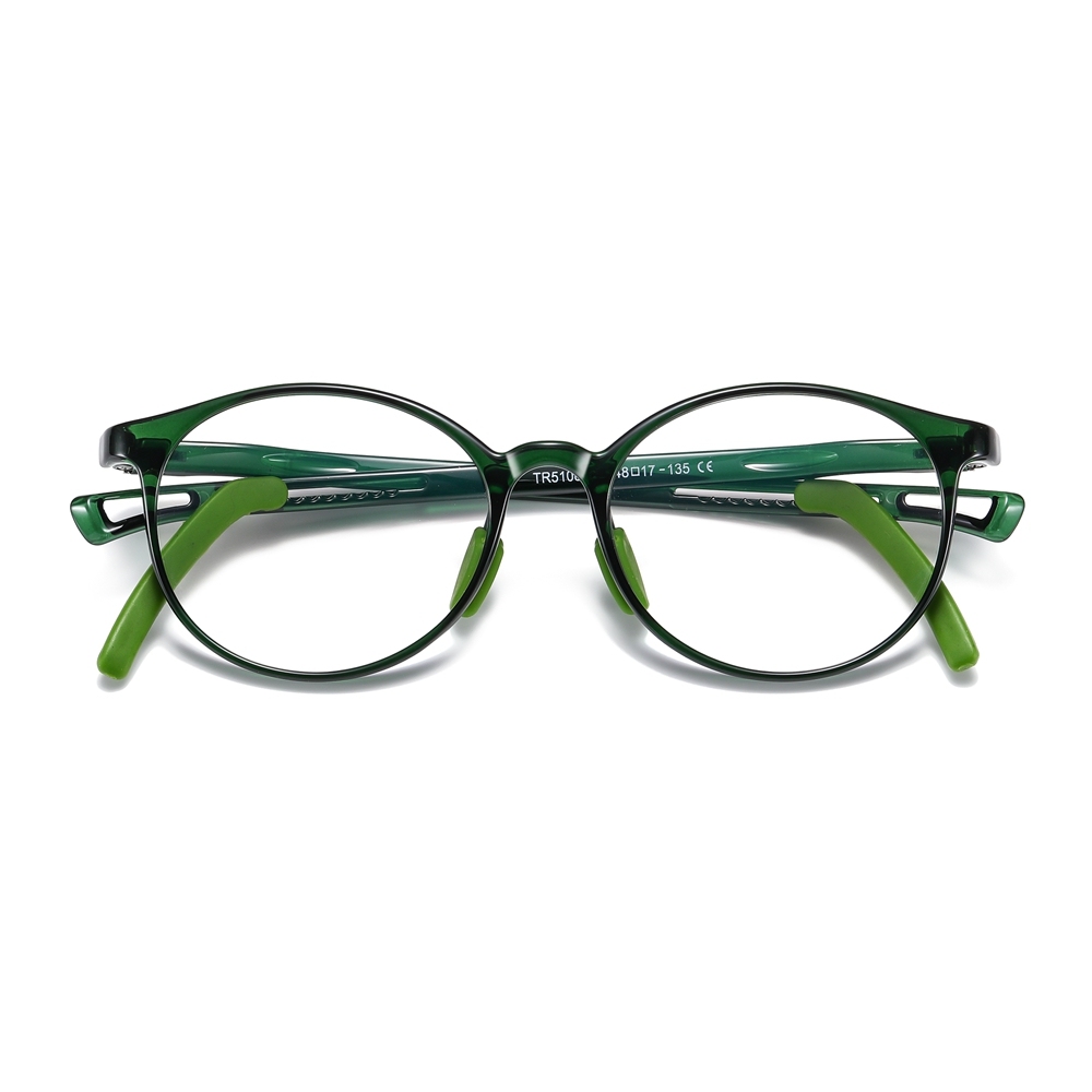 Custom Kids TR90 Oval Optical Frames with Anti-Slip Ear Hooks Blue Light Filter Glasses for Children's Prescription Eyeglasses Wholesale Online