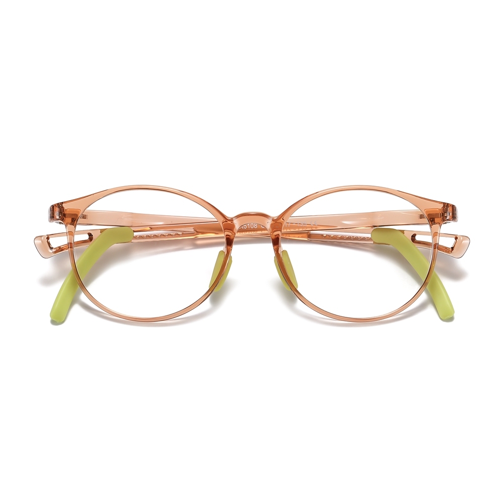 Custom Kids TR90 Oval Optical Frames with Anti-Slip Ear Hooks Blue Light Filter Glasses for Children's Prescription Eyeglasses Wholesale Online