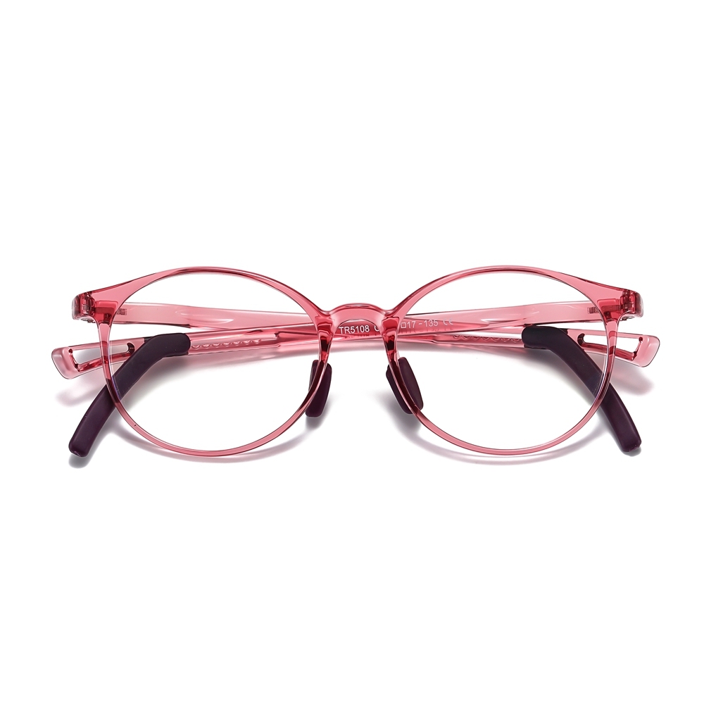 Custom Kids TR90 Oval Optical Frames with Anti-Slip Ear Hooks Blue Light Filter Glasses for Children's Prescription Eyeglasses Wholesale Online