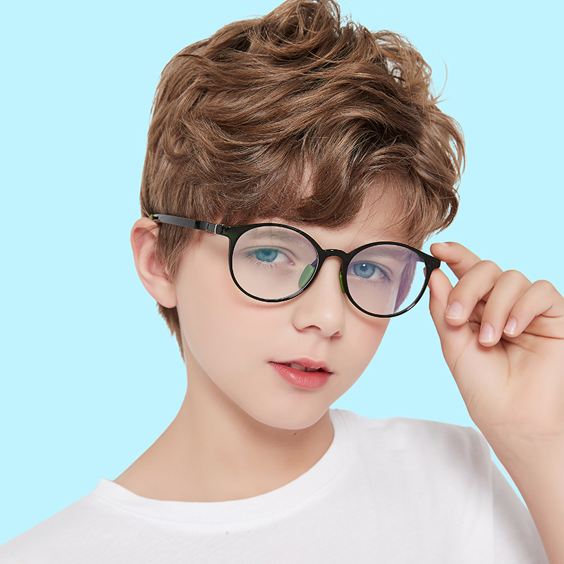 Custom Kids TR90 Oval Optical Frames with Anti-Slip Ear Hooks Blue Light Filter Glasses for Children's Prescription Eyeglasses Wholesale Online