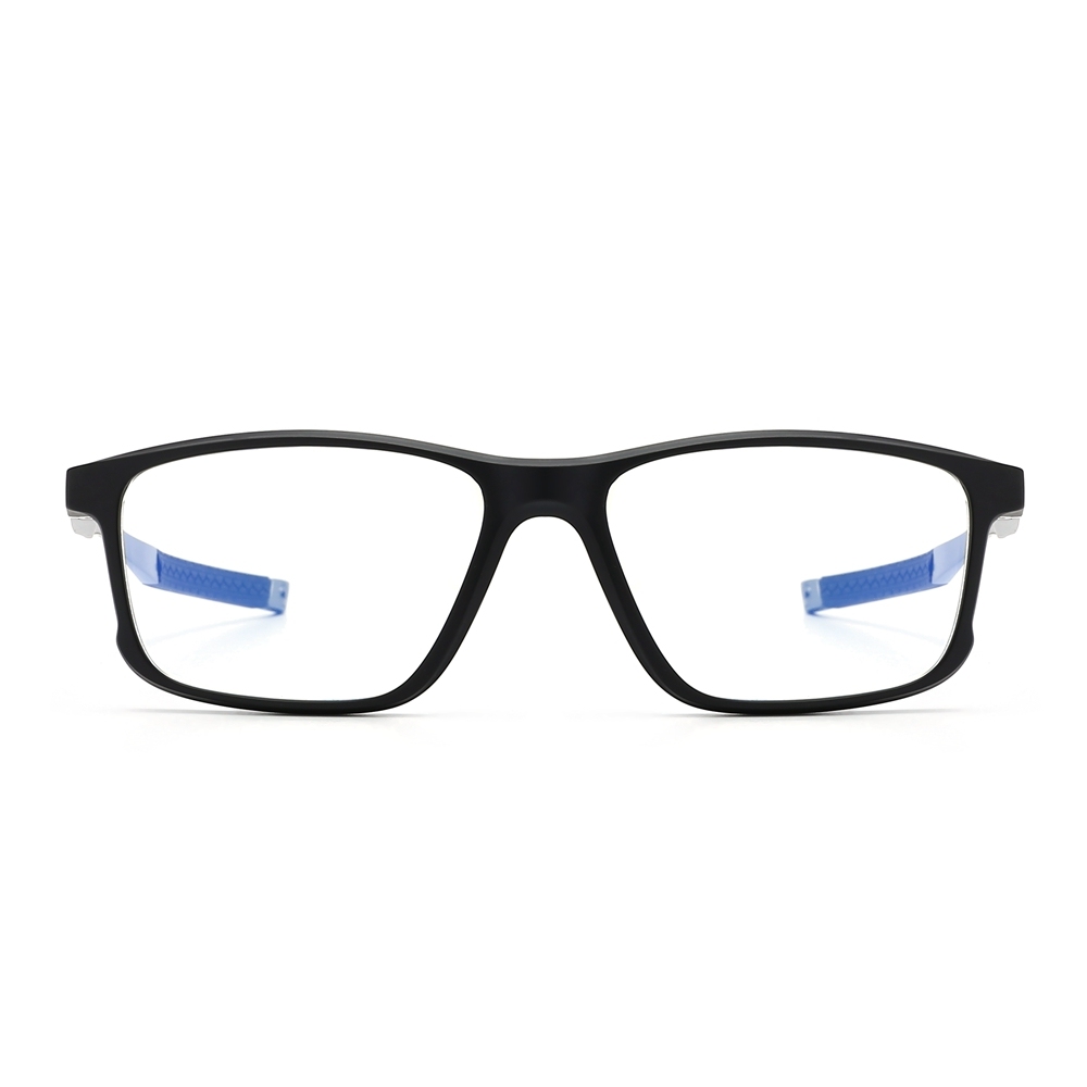Custom Made Men's TR90 Sports Eyeglasses with Aluminum Straight Temples Square Optical Frames for Prescription Glasses Wholesale Online