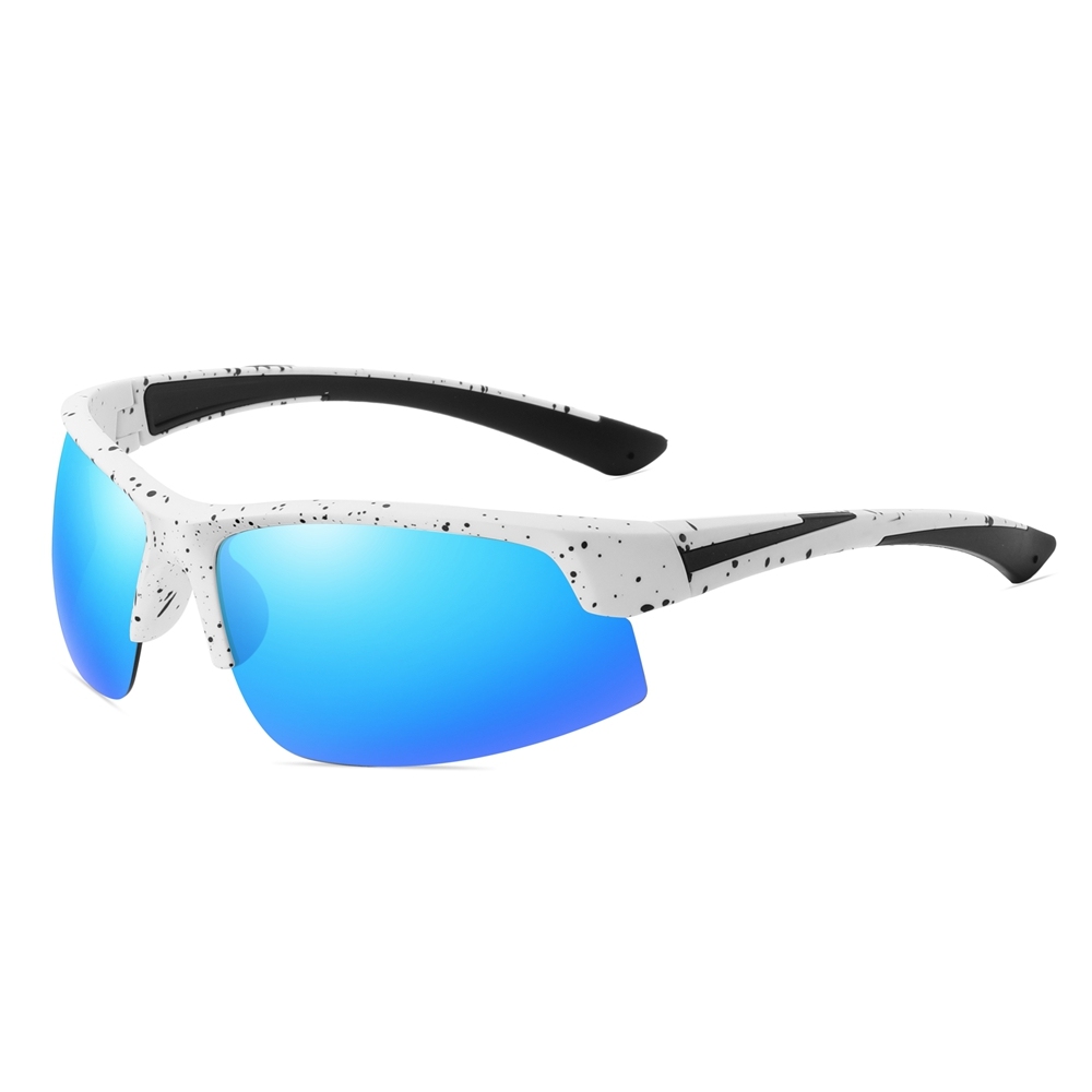 Wholesale Womens Polycarbonate Half Frame Wrap Sunglasses Outdoor Sports Shades for Men's Polarized Running Glasses Manufacturer China Online