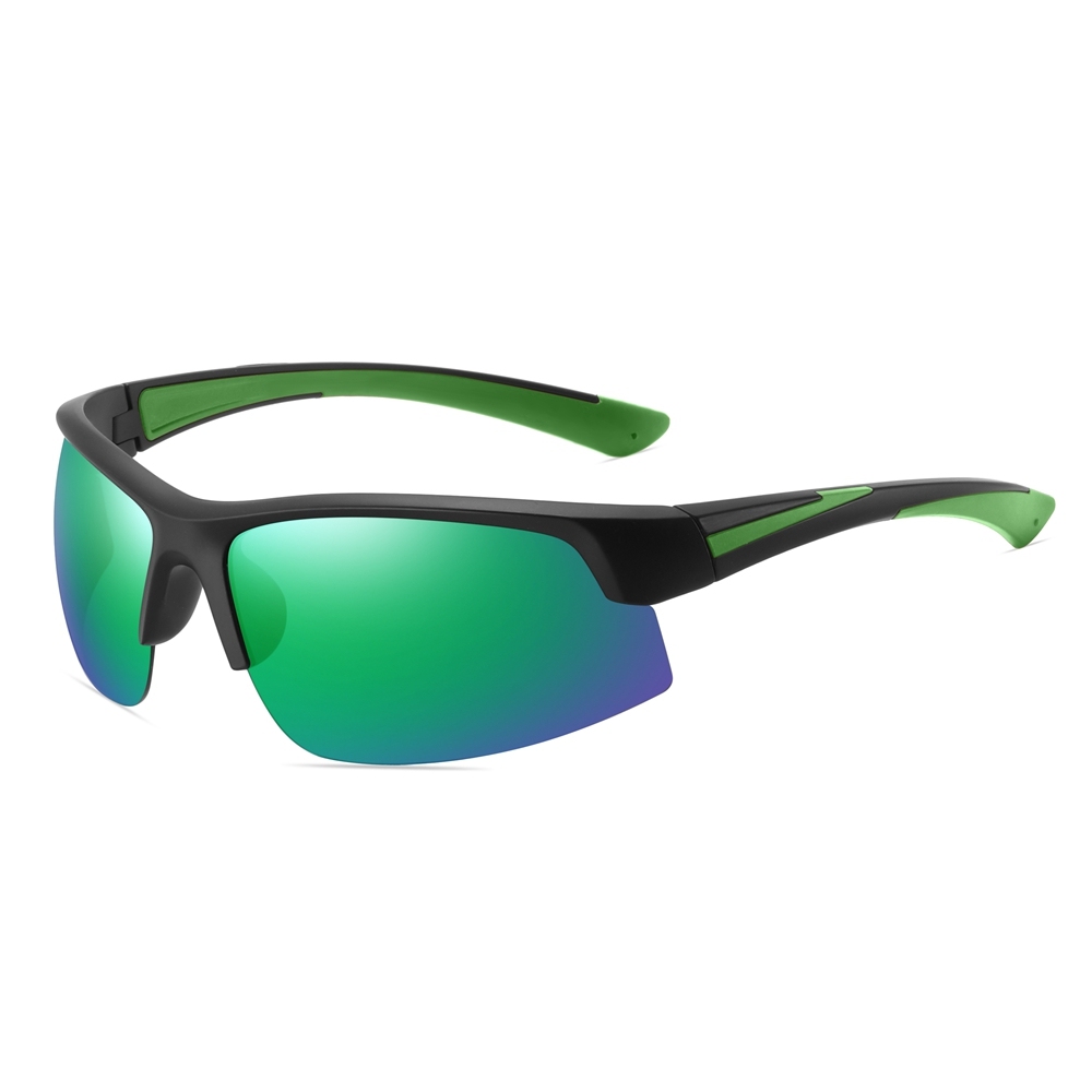 Wholesale Womens Polycarbonate Half Frame Wrap Sunglasses Outdoor Sports Shades for Men's Polarized Running Glasses Manufacturer China Online
