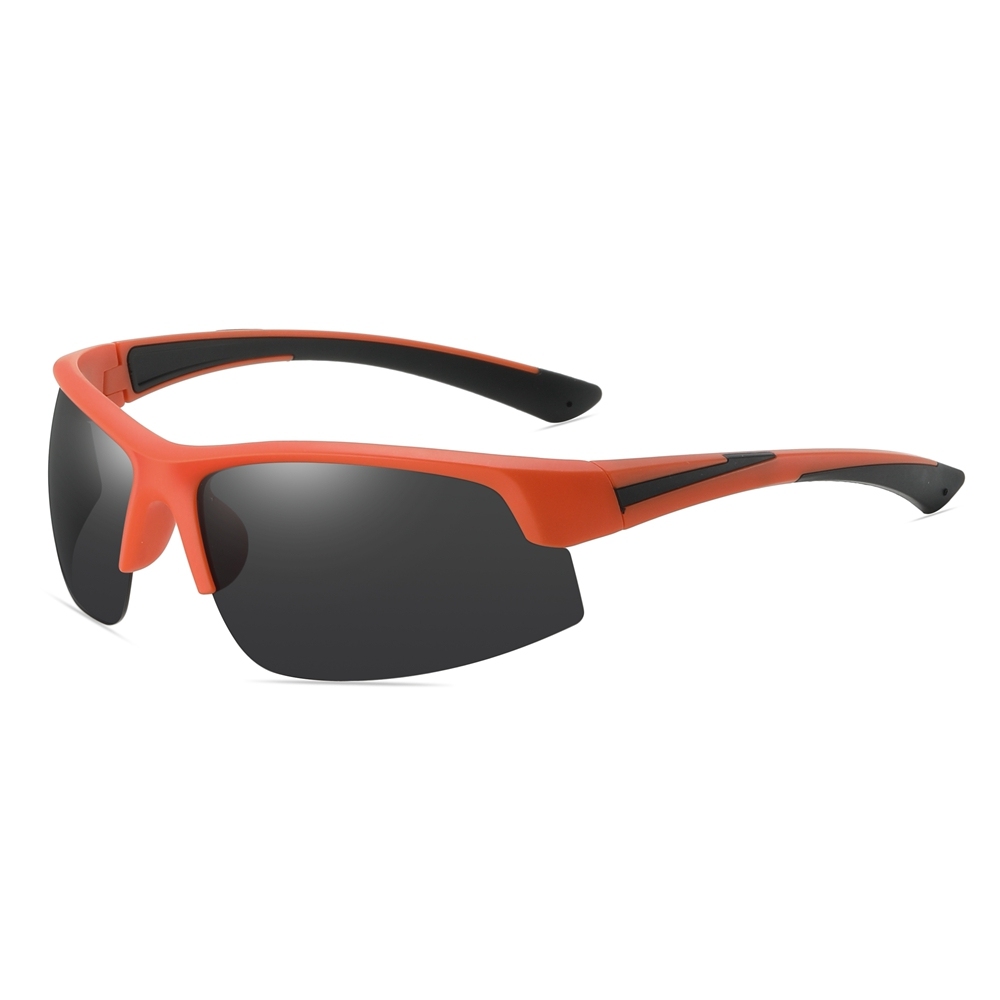 Wholesale Womens Polycarbonate Half Frame Wrap Sunglasses Outdoor Sports Shades for Men's Polarized Running Glasses Manufacturer China Online