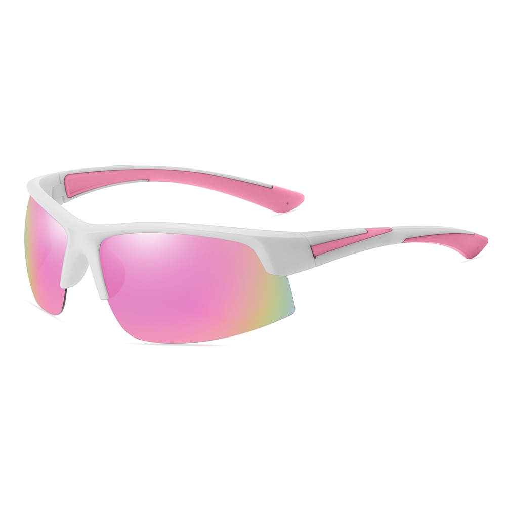 Wholesale Womens Polycarbonate Half Frame Wrap Sunglasses Outdoor Sports Shades for Men's Polarized Running Glasses Manufacturer China Online