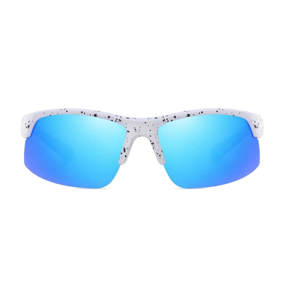 Wholesale Womens Polycarbonate Half Frame Wrap Sunglasses Outdoor Sports Shades for Men's Polarized Running Glasses Manufacturer China Online