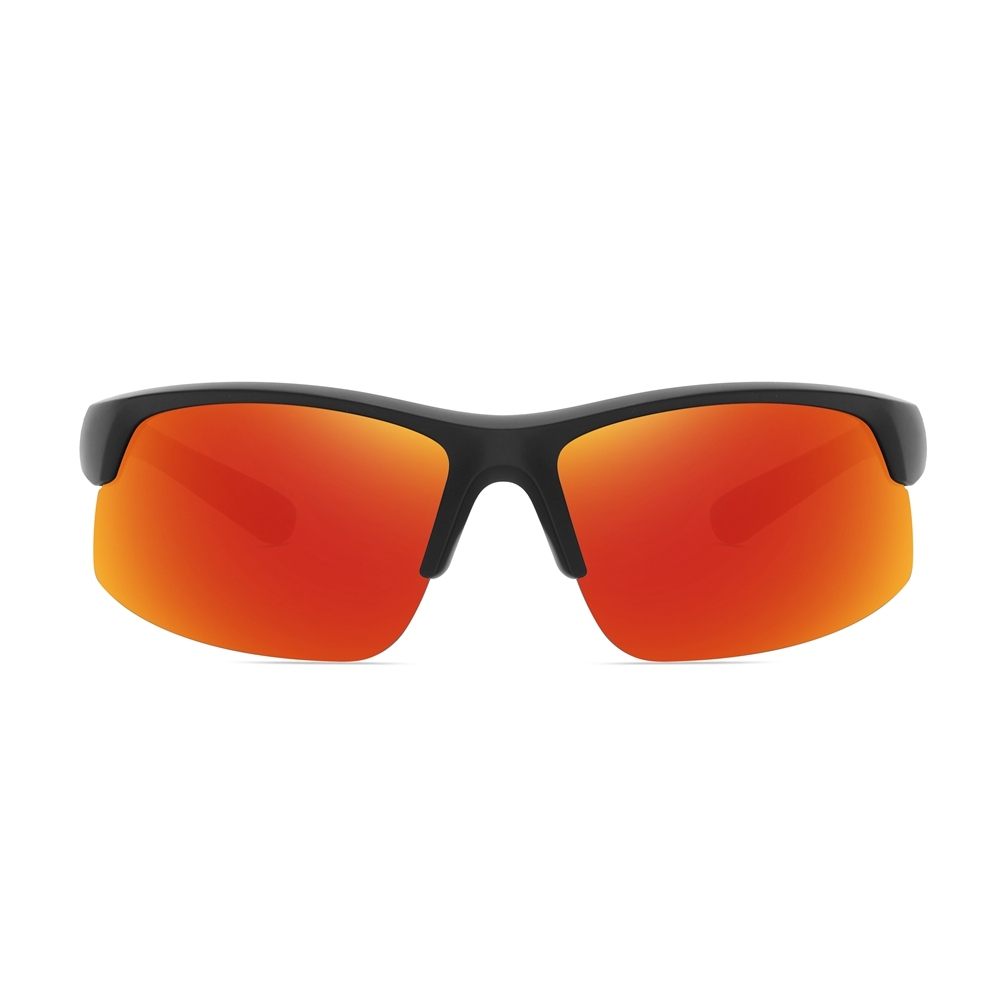 Wholesale Womens Polycarbonate Half Frame Wrap Sunglasses Outdoor Sports Shades for Men's Polarized Running Glasses Manufacturer China Online