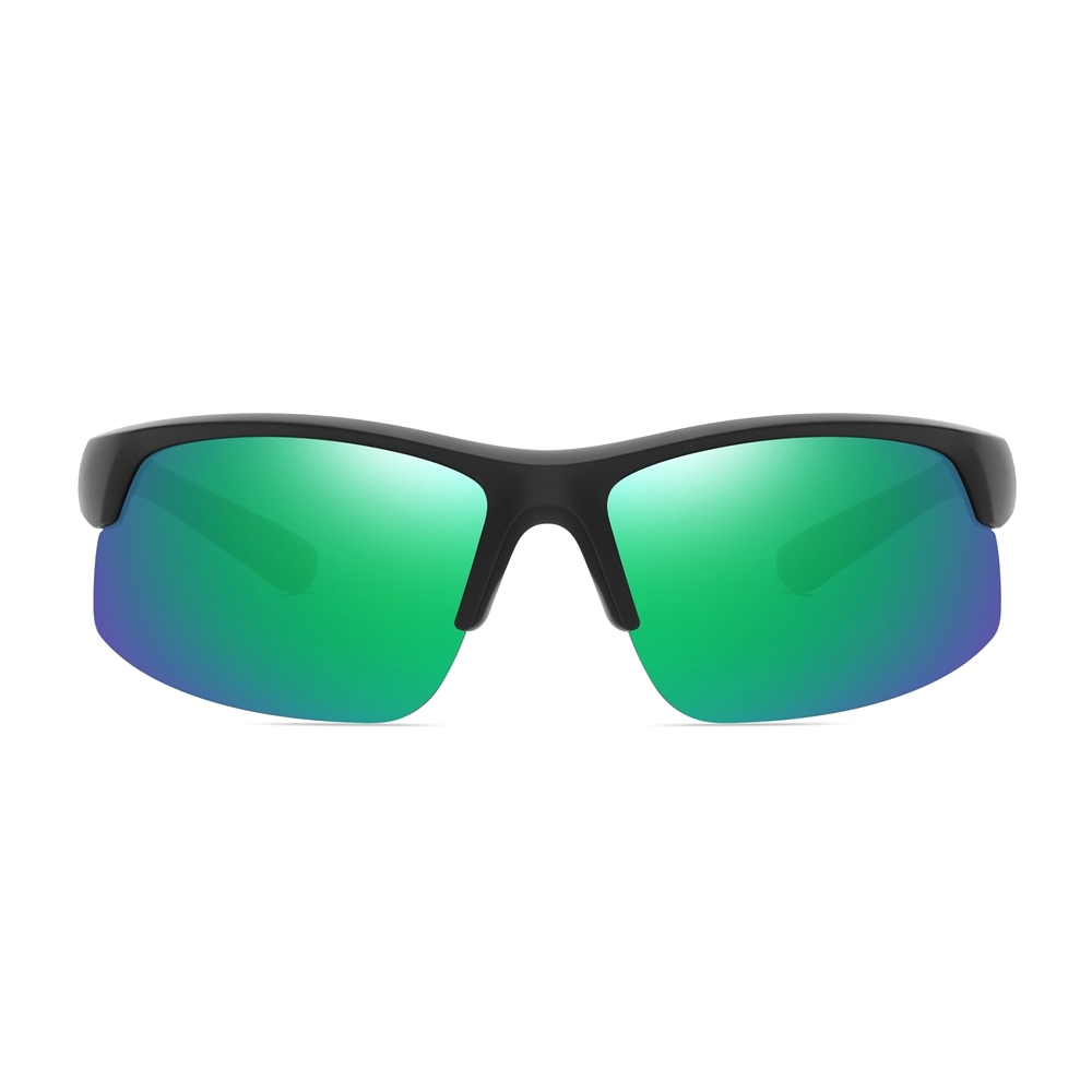 Wholesale Womens Polycarbonate Half Frame Wrap Sunglasses Outdoor Sports Shades for Men's Polarized Running Glasses Manufacturer China Online