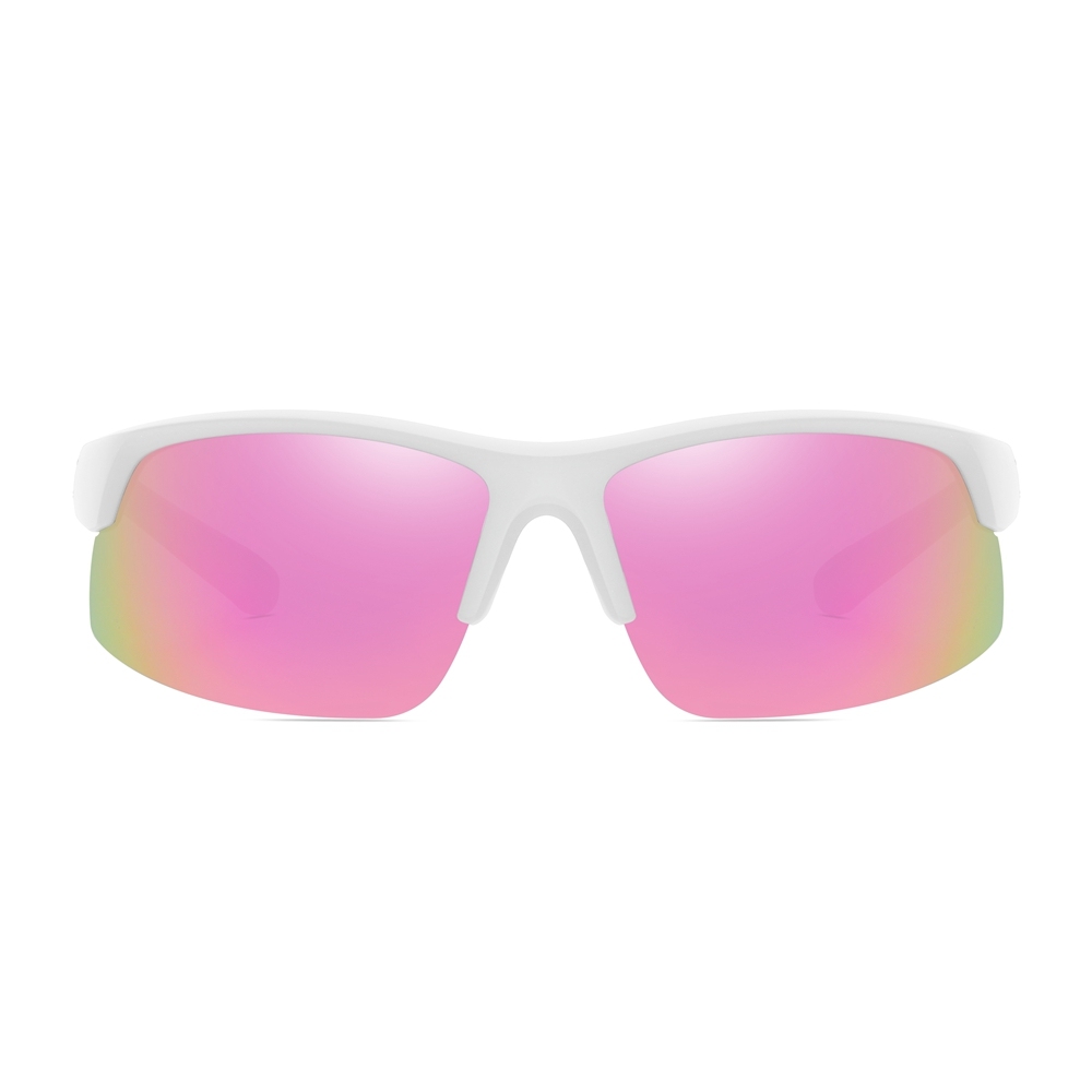 Wholesale Womens Polycarbonate Half Frame Wrap Sunglasses Outdoor Sports Shades for Men's Polarized Running Glasses Manufacturer China Online