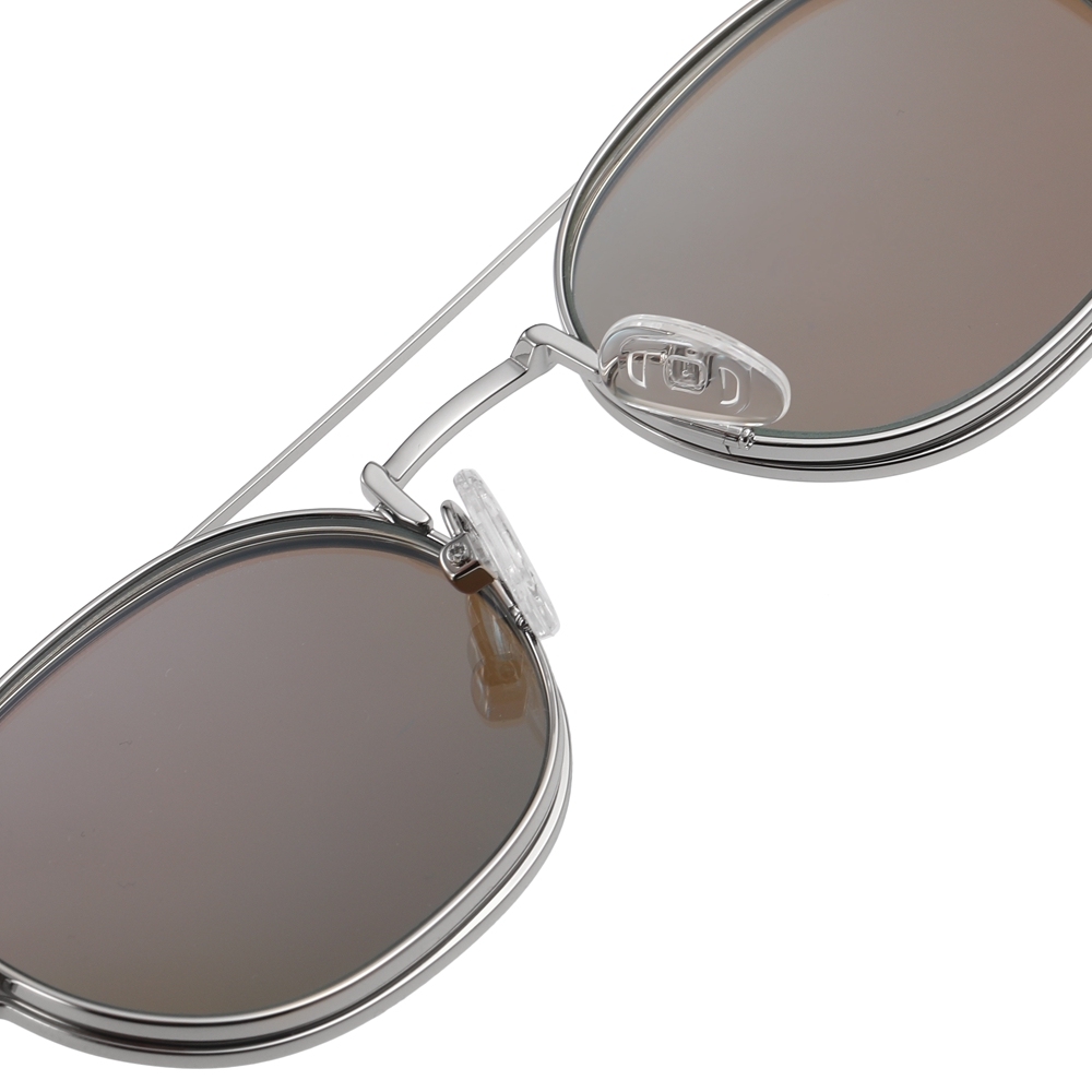 Wholesale Unisex Detachable Oval Metal Glasses Frames Magnetic Snap-On Set for Prescription Eyeglasses With Clip-On Polarized Sunglasses