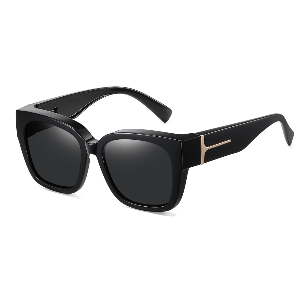 Custom Unisex TR90 Square Polarized Fitover Sunglasses to Wear Over Prescription Eyeglasses for Driving Shades that Cover Glasses Wholesale Online