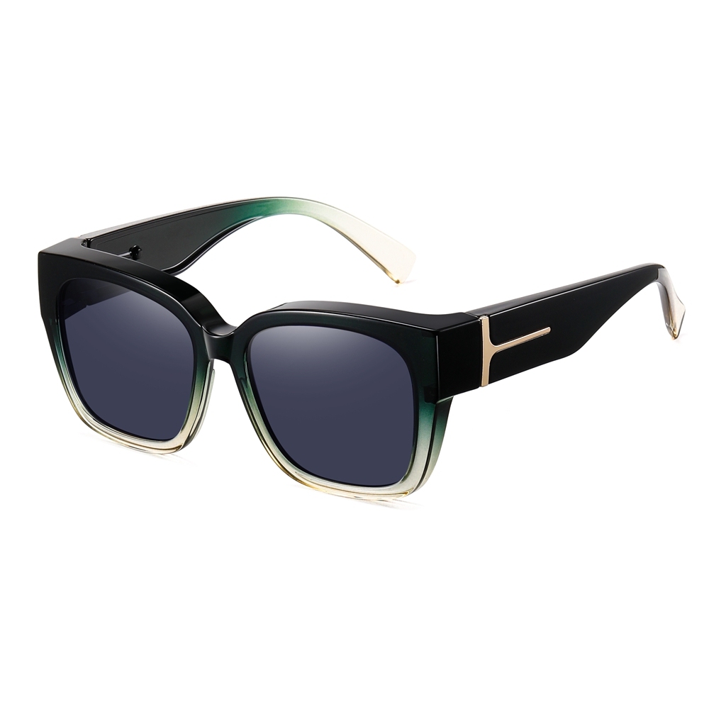 Custom Unisex TR90 Square Polarized Fitover Sunglasses to Wear Over Prescription Eyeglasses for Driving Shades that Cover Glasses Wholesale Online