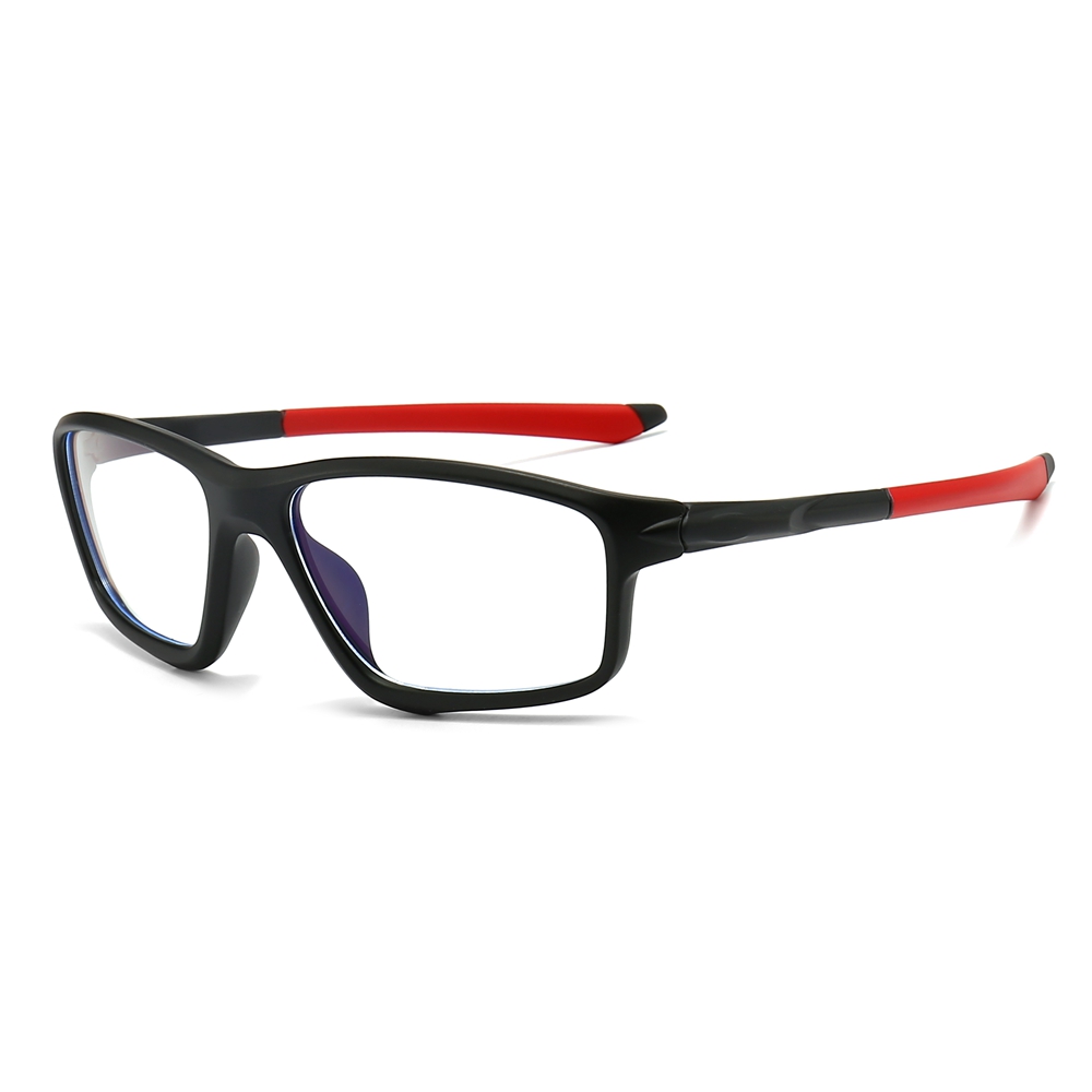Custom TR90 Lightweight Eyeglass Frames with Straight Temples for Men RX Sports Eyewear Wholesale China Athletic Prescription Glasses Online