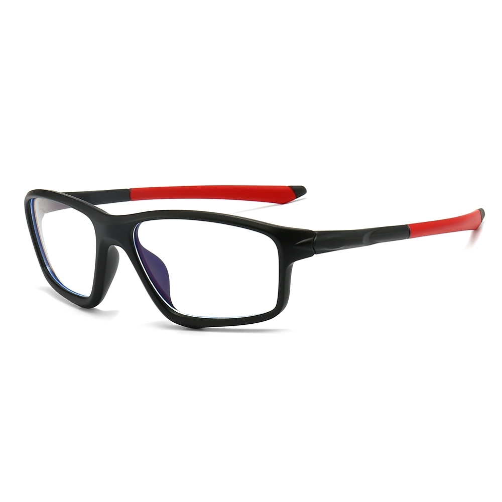 Custom TR90 Lightweight Eyeglass Frames with Straight Temples for Men RX Sports Eyewear Wholesale China Athletic Prescription Glasses Online