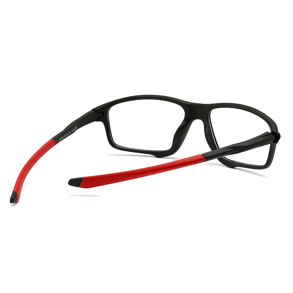 Custom TR90 Lightweight Eyeglass Frames with Straight Temples for Men RX Sports Eyewear Wholesale China Athletic Prescription Glasses Online
