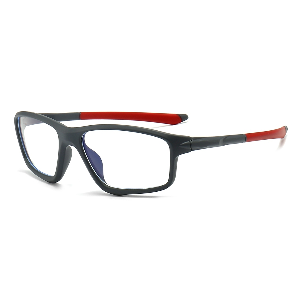 Custom TR90 Lightweight Eyeglass Frames with Straight Temples for Men RX Sports Eyewear Wholesale China Athletic Prescription Glasses Online