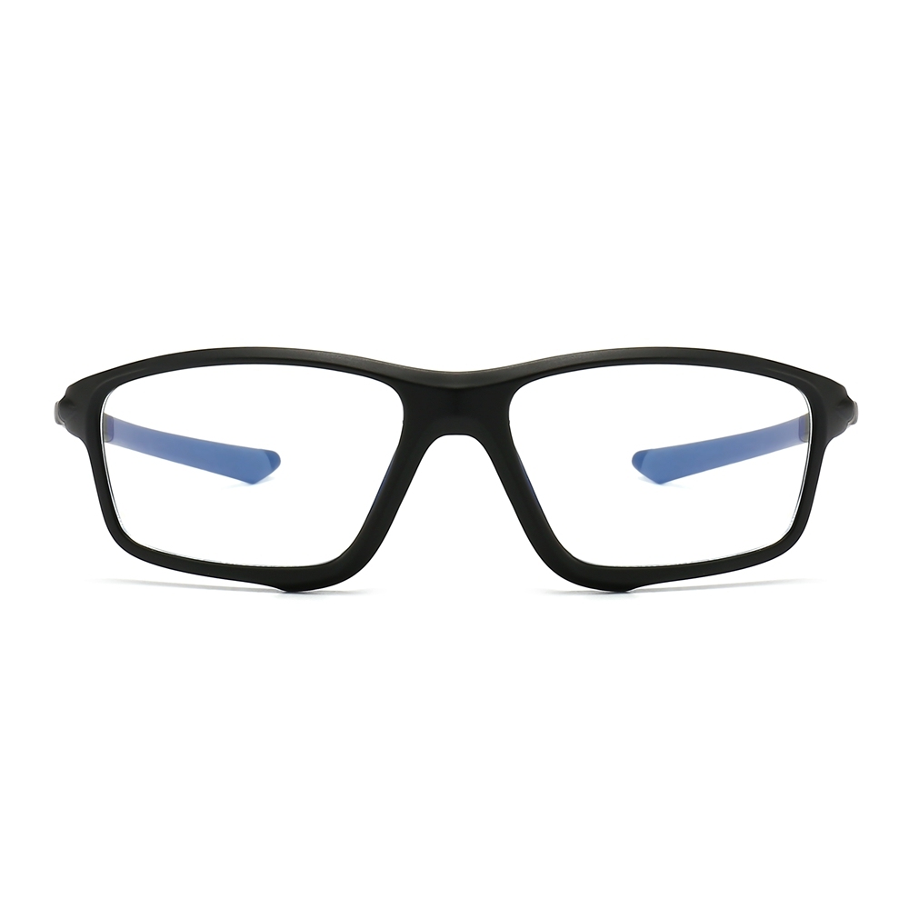 Custom TR90 Lightweight Eyeglass Frames with Straight Temples for Men RX Sports Eyewear Wholesale China Athletic Prescription Glasses Online