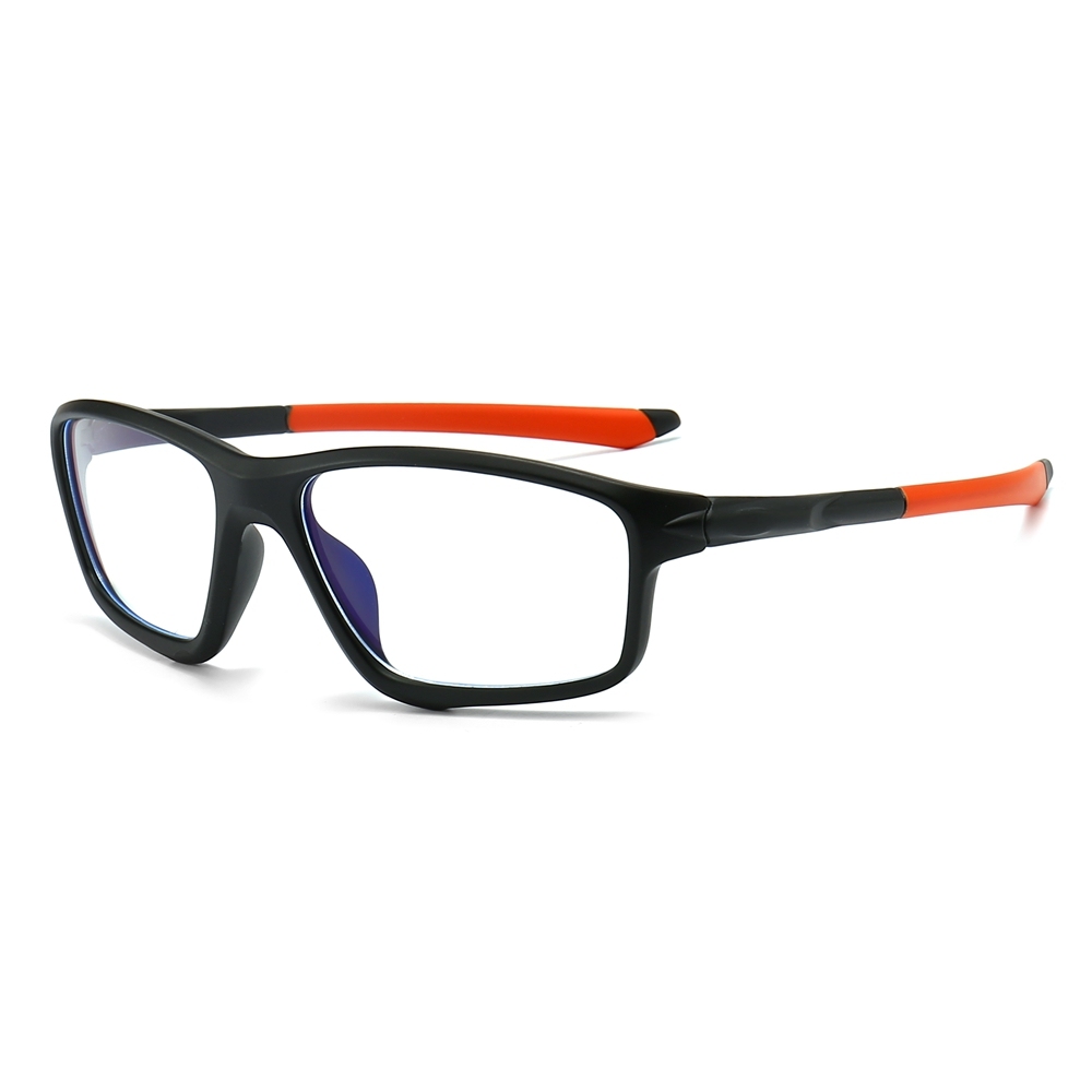 Custom TR90 Lightweight Eyeglass Frames with Straight Temples for Men RX Sports Eyewear Wholesale China Athletic Prescription Glasses Online