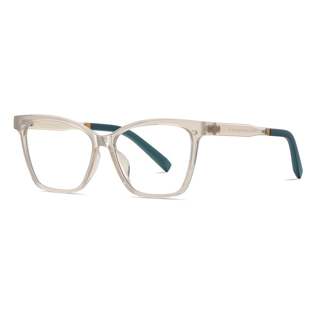 Custom Ladies TR90 Square Cat Eye Optical Frames With Clip-On Polarized Sunglasses Magnetic Snap-On Set for Prescription Glasses Wholesale Online
