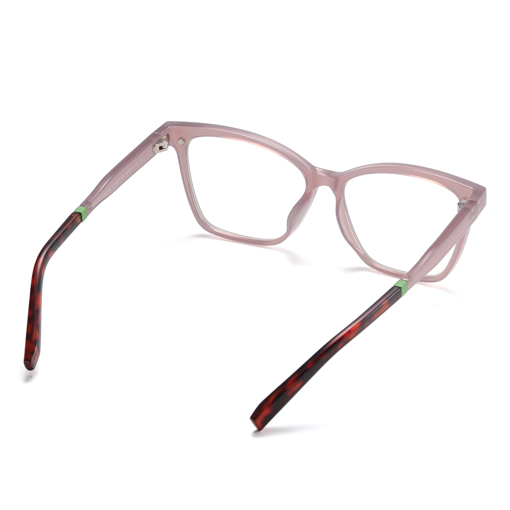 Custom Ladies TR90 Square Cat Eye Optical Frames With Clip-On Polarized Sunglasses Magnetic Snap-On Set for Prescription Glasses Wholesale Online