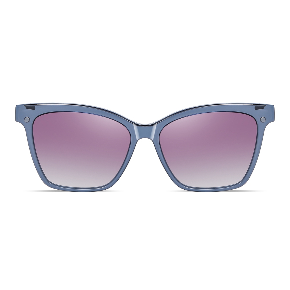 Custom Ladies TR90 Square Cat Eye Optical Frames With Clip-On Polarized Sunglasses Magnetic Snap-On Set for Prescription Glasses Wholesale Online