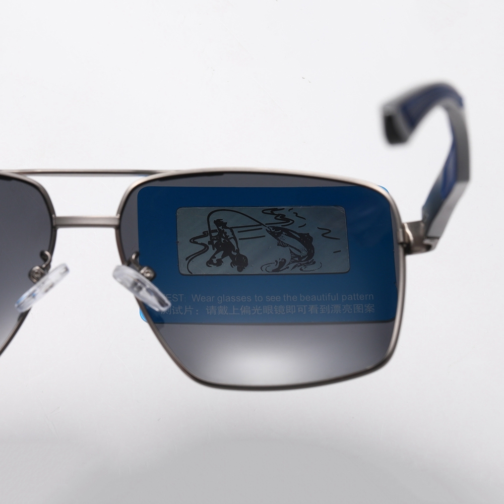 Custom Men's Oversized Square Sunglasses for Everyday Use Durable Metal Frame with Aluminum Temples Polarized Driving Glasses Wholesale Online