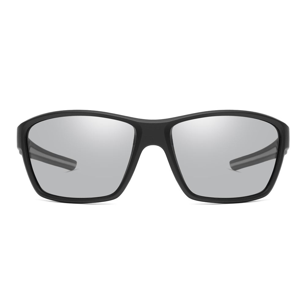 Custom Unisex Rectangular Wrap-around Sunglasses with Rubber Nose Pads Multi Color Sport Glasses for Fishing Polarized Shades Wholesale Online