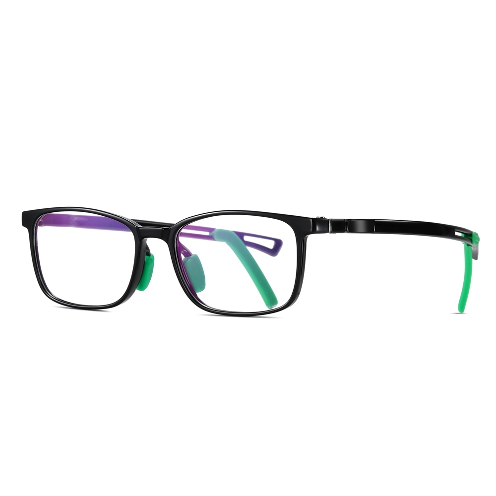 Custom Children's TR90 Rectangular Optical Frames with Ear Grips Blue Light Blocking Glasses for Kids Prescription Eyeglasses Wholesale Online