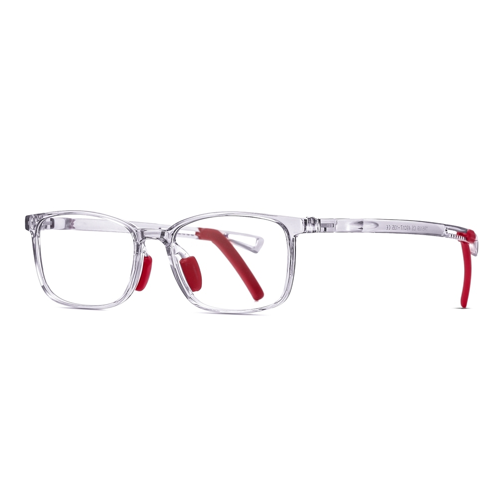 Custom Children's TR90 Rectangular Optical Frames with Ear Grips Blue Light Blocking Glasses for Kids Prescription Eyeglasses Wholesale Online