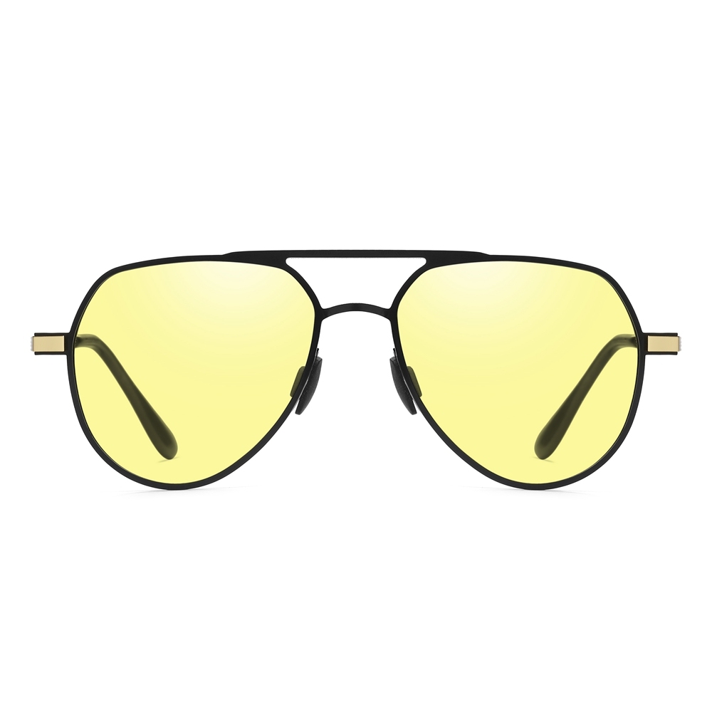 Readystock Men's Modern Pilot Sunglasses with Spring Hinges Oversized Aviator Shades for Women Sleek Metal Polarized Driving Glasses Wholesale Online