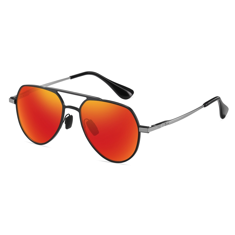 Readystock Men's Modern Pilot Sunglasses with Spring Hinges Oversized Aviator Shades for Women Sleek Metal Polarized Driving Glasses Wholesale Online