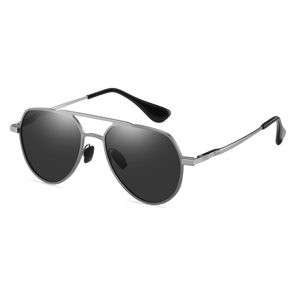 Readystock Men's Modern Pilot Sunglasses with Spring Hinges Oversized Aviator Shades for Women Sleek Metal Polarized Driving Glasses Wholesale Online