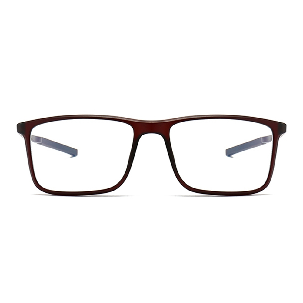 Custom TR90 Square Opitcal Frames with Straight Aluminum Temples Sports Eyeglasses for Men's Athletic Prescription Glasses Wholesale Online