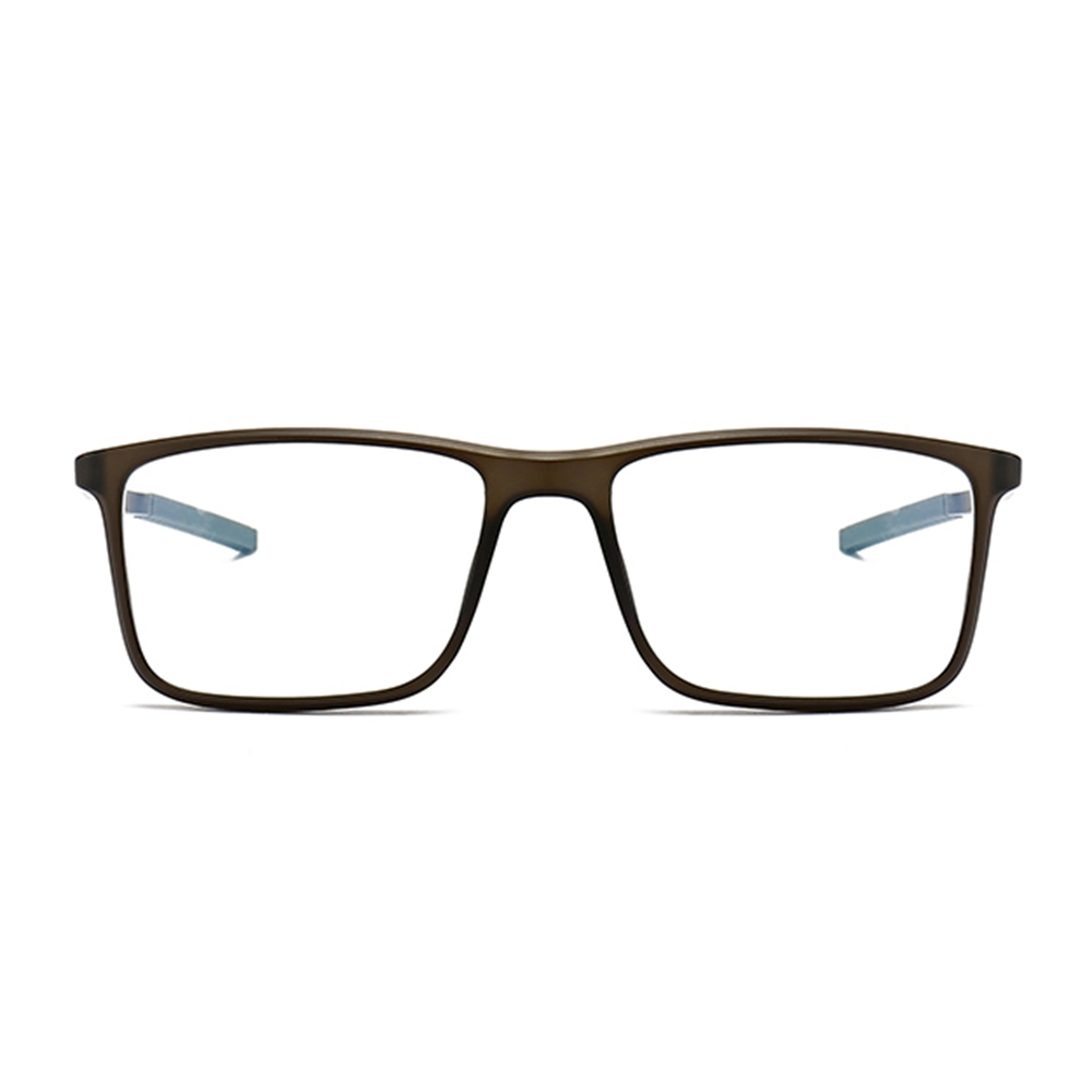 Custom TR90 Square Opitcal Frames with Straight Aluminum Temples Sports Eyeglasses for Men's Athletic Prescription Glasses Wholesale Online