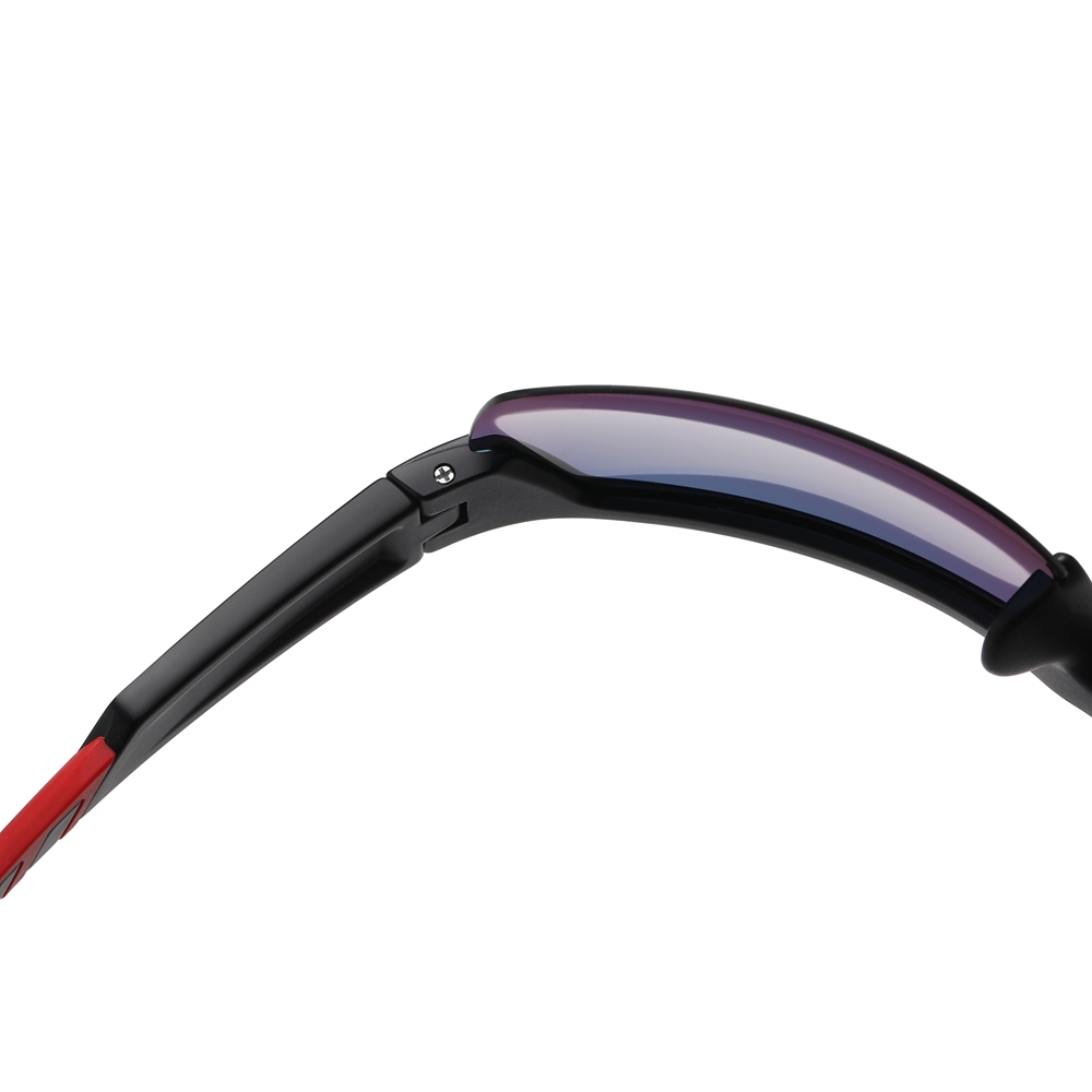 Custom Men's Plastic Semi Rimless Wrap Around Running Sunglasses for Women Curved Rectangle Mirror Polarized Sports Glasses Wholesale Online