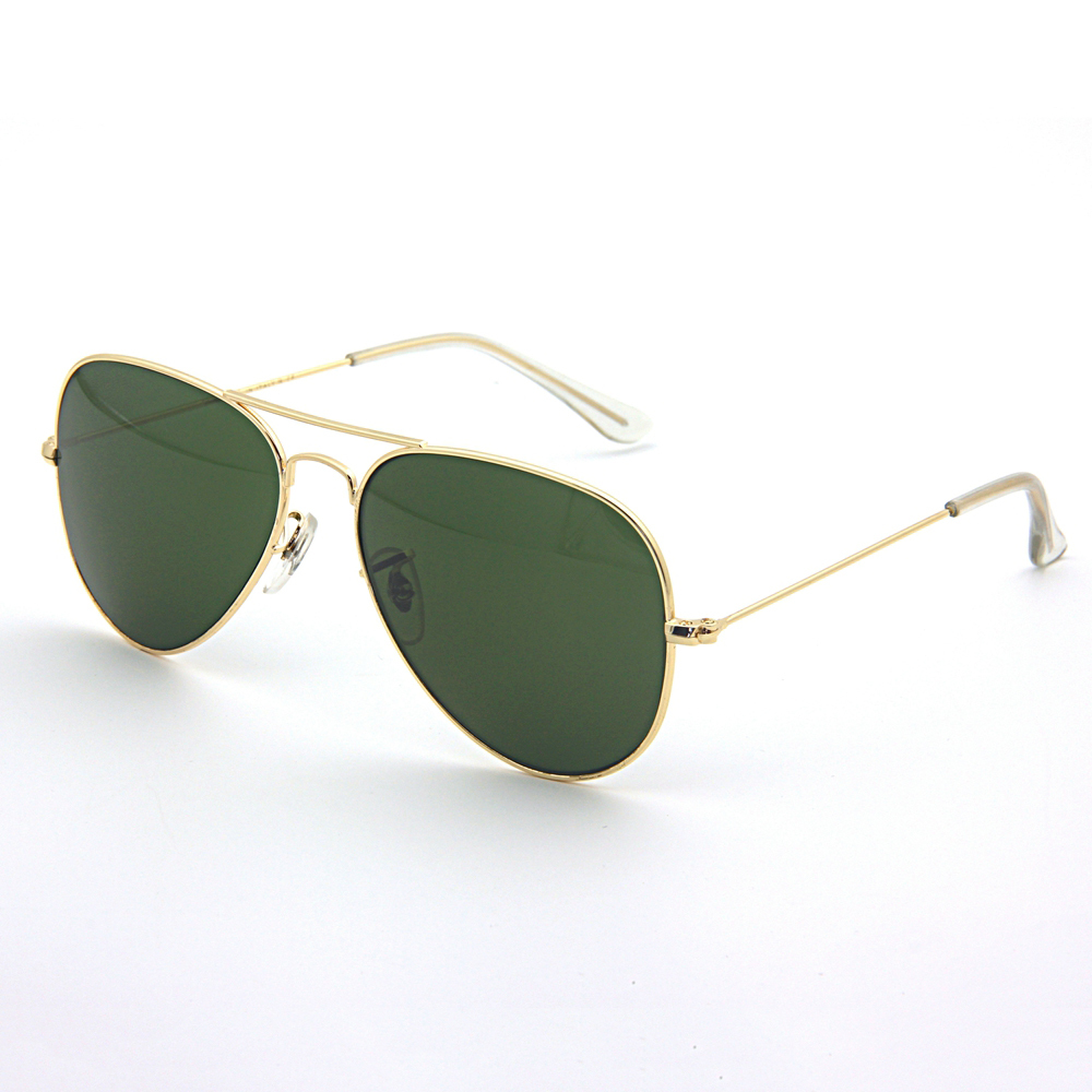 Wholesale Stainless Steel Iconic Aviator Sun Glasses of All Time Classic Pilot Sunglasses with Optical Glass Lenses 3025 Celebrities Wear Shades Online