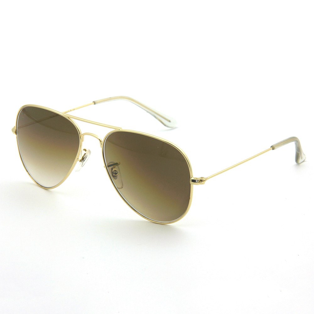 Wholesale Stainless Steel Iconic Aviator Sun Glasses of All Time Classic Pilot Sunglasses with Optical Glass Lenses 3025 Celebrities Wear Shades Online